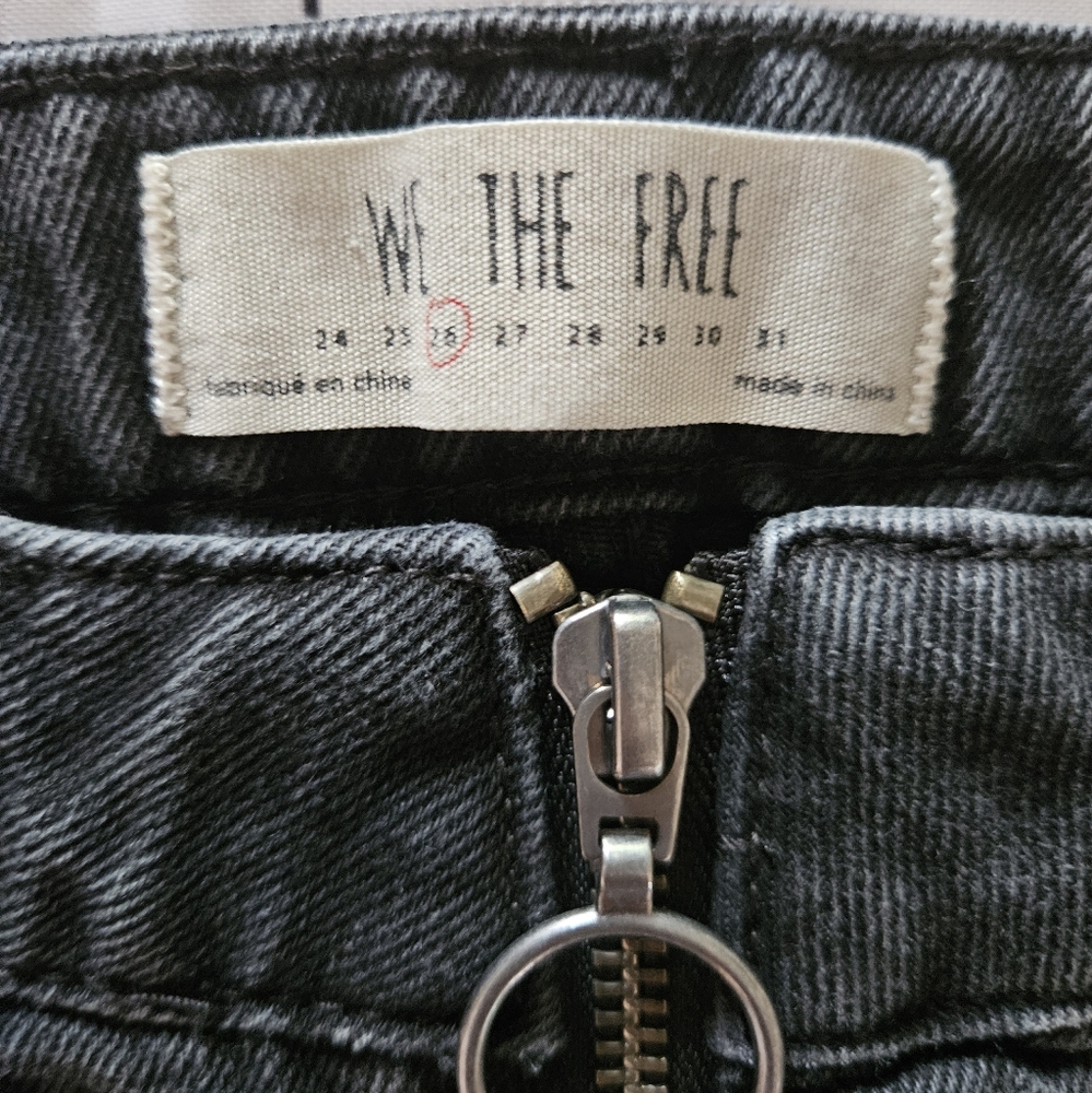 Free People We The Free Women's Black Denim Skirt Size 26 - Picture 4 of 6